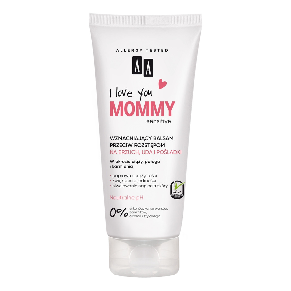 AA I Love You Mommy Wzmacniający balsam przeciw rozstępom na brzuch uda i pośladki 200ml