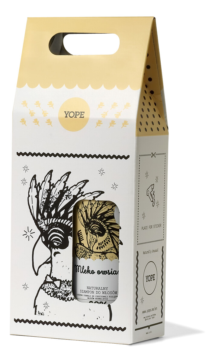 zestaw (naturalny szampon do włosów Mleko Owsiane 300ml + odżywka do włosów Mleko Owsiane 170ml)