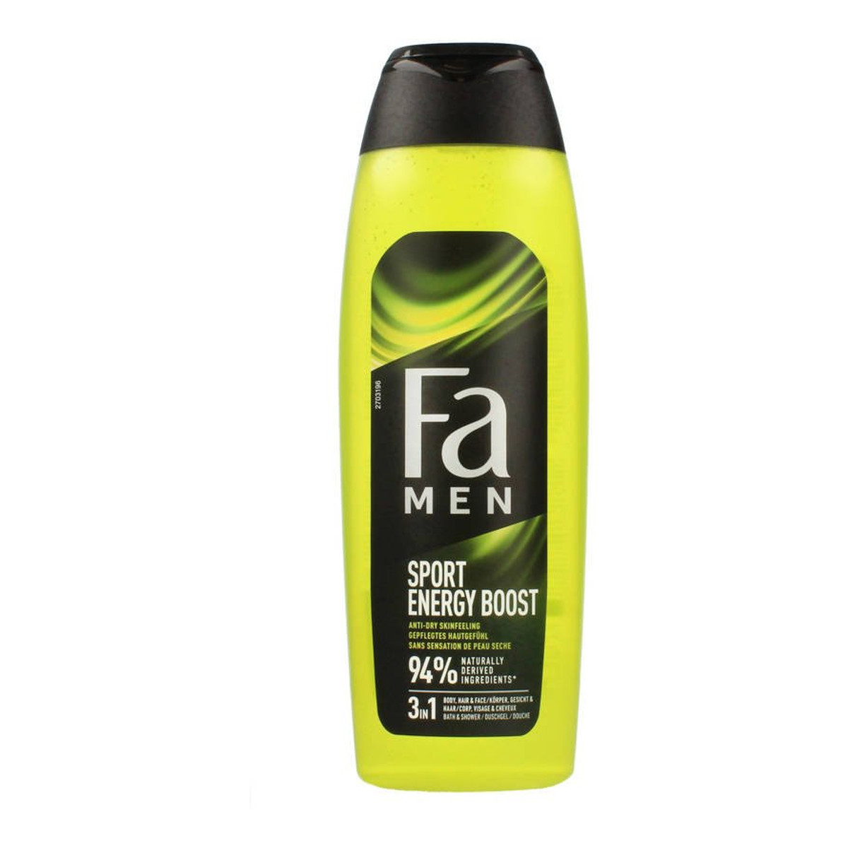 Fa Men Xtreme Sport Energy Boost Shower Gel Żel pod prysznic do mycia ciała i włosów dla mężczyzn 750ml