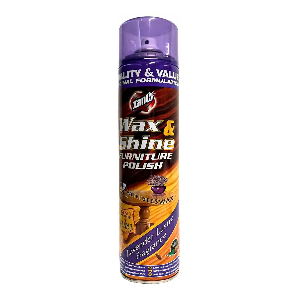 Xanto Wax&Shine Spray do czyszczenia mebli LAVENDER LUSTRE 400ml