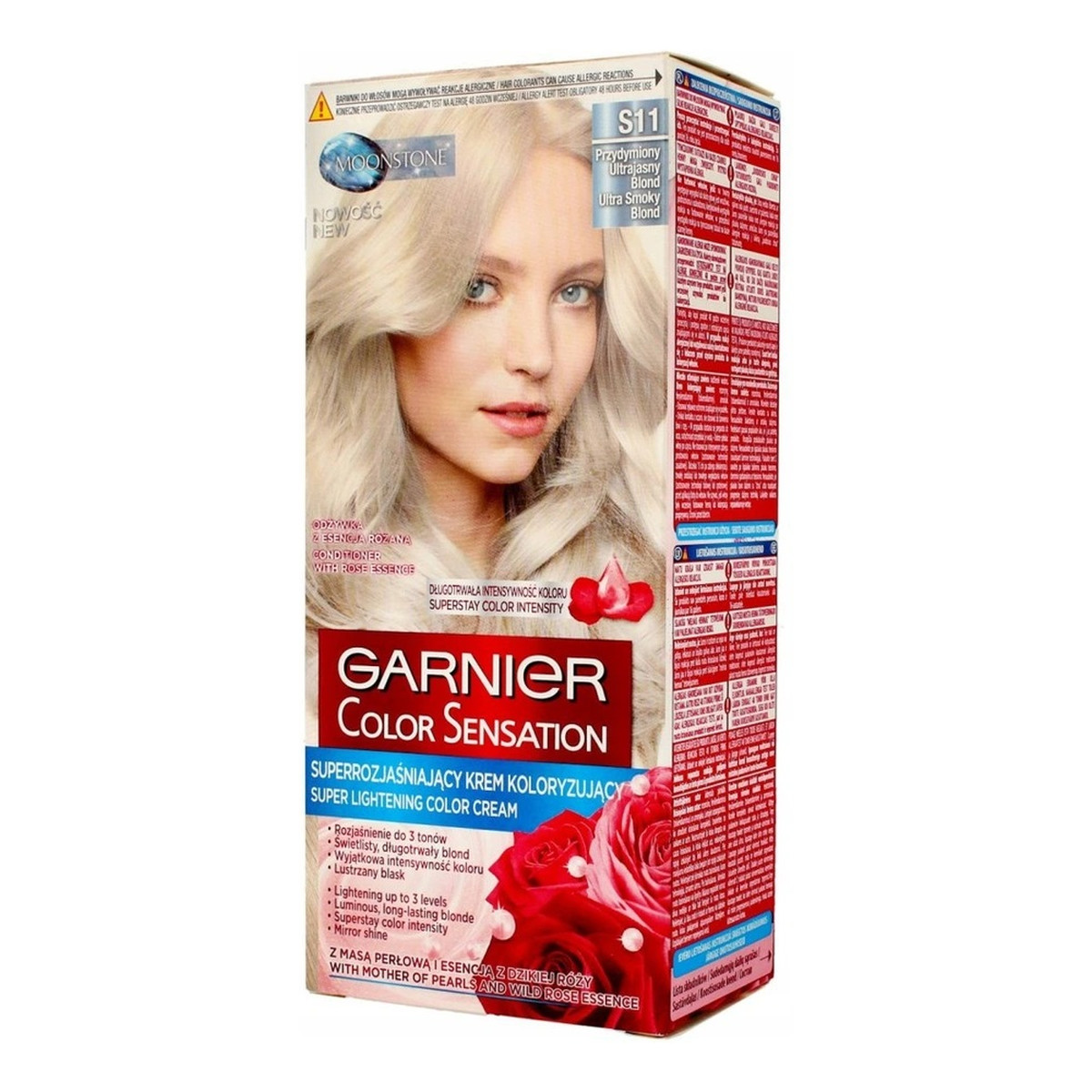 Garnier Krem Koloryzujący Do Włosów Color Sensation Przydymiony Ultrajasny Blond (S11) 110ml