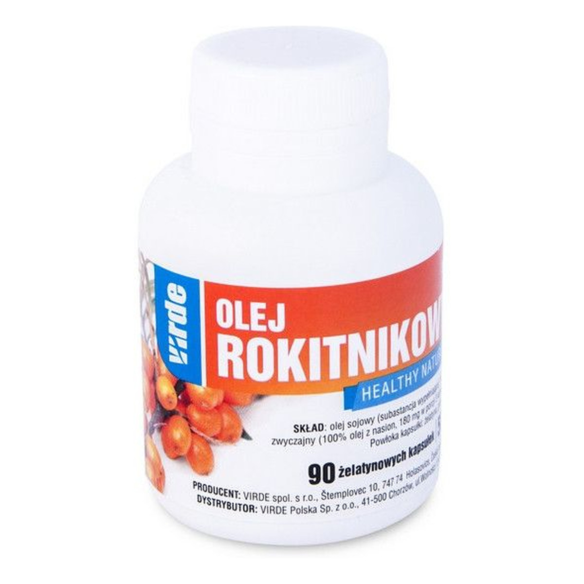 Virde Healthy Nature olej rokitnikowy suplement diety 90 kapsułek