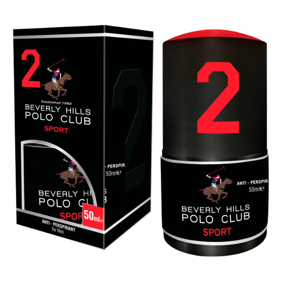 Beverly Hills Polo Club 2 Sport Antyperspirant Kulka Dla Mężczyzn 50ml