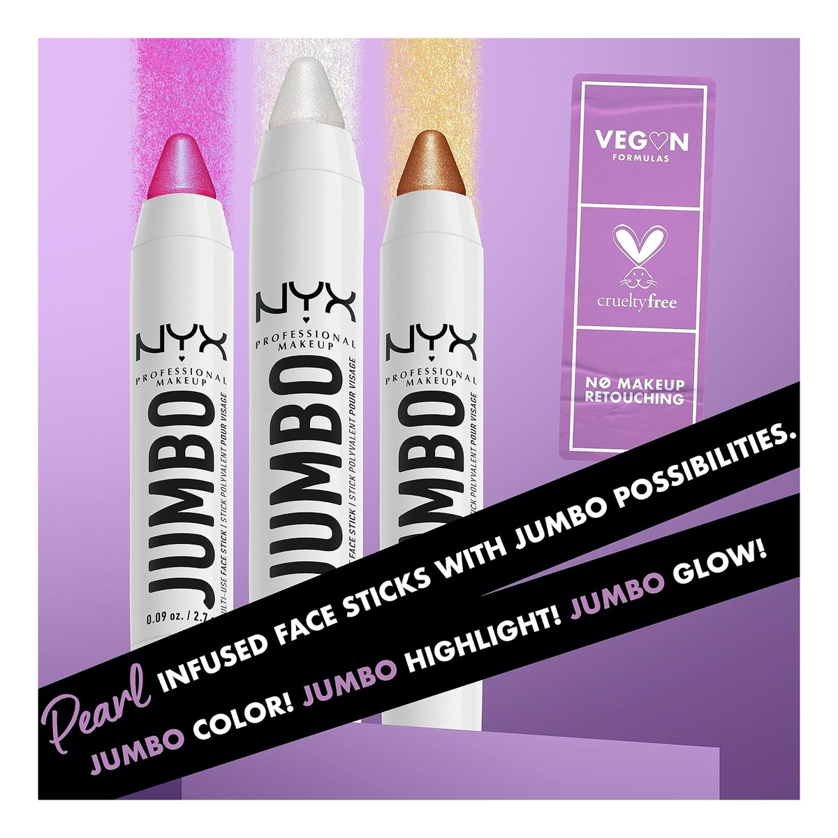 NYX Professional MakeUp Jumbo Rozświetlacz w sztyfcie do twarzy 2.7g