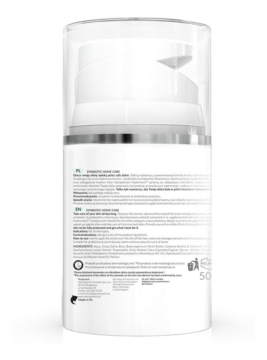 krem z probiotykami i prebiotykami na dzień