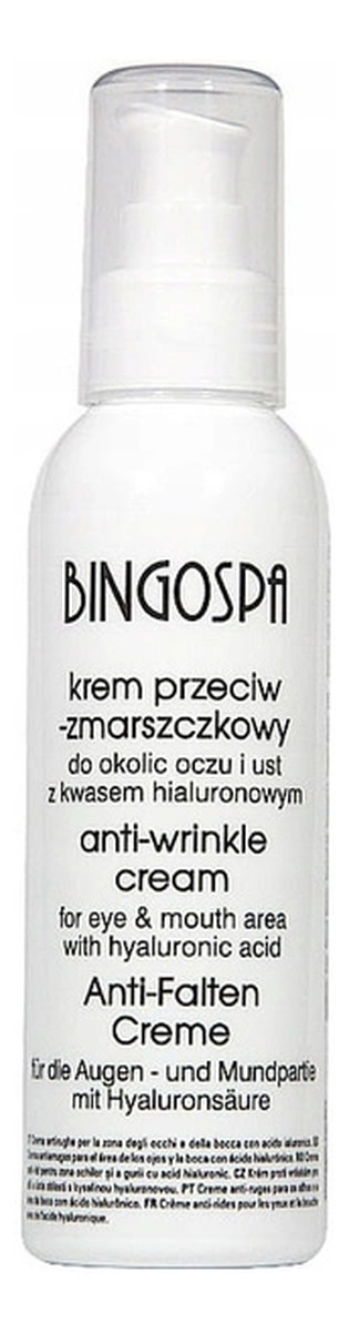 Przeciwzmarszczkowy krem do okolic oczu i ust z kwasem hialuronowym
