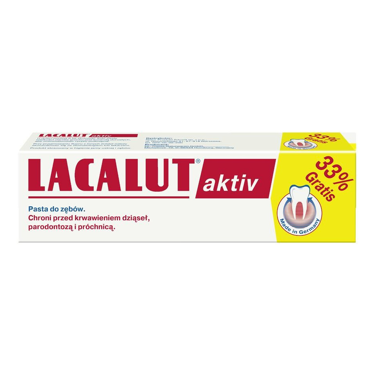 Lacalut Pasta do zębów zapobiegająca paradontozie AKTIV 75ml