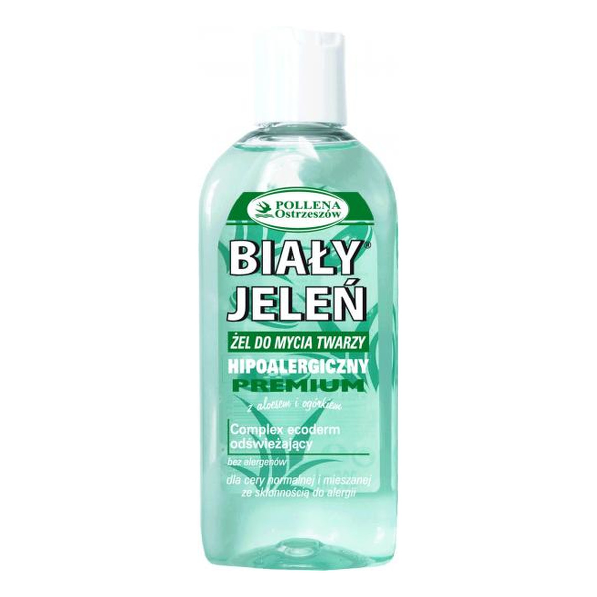 Biały Jeleń Premium Hipoalergiczny Żel Do Mycia Twarzy z Aloesem i Ogórkiem 200ml