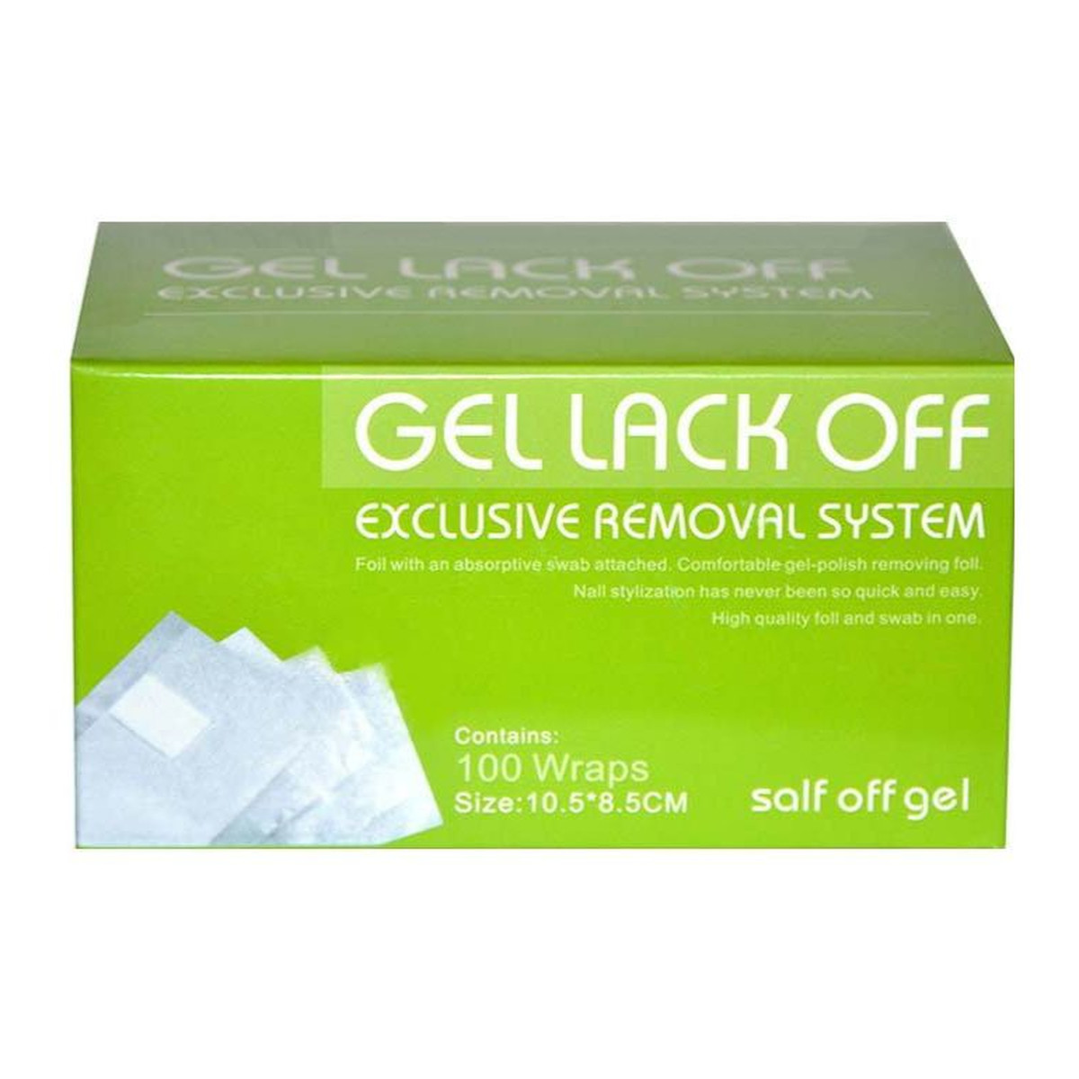 Sunone Gel lack off folia do usuwania hybryd 100szt