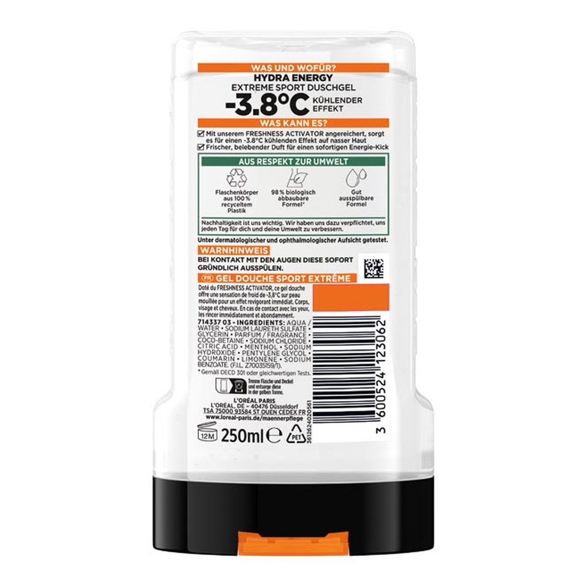 Loreal MEN EXPERT Extreme Sport Żel pod prysznic Hydra Energy 250ml