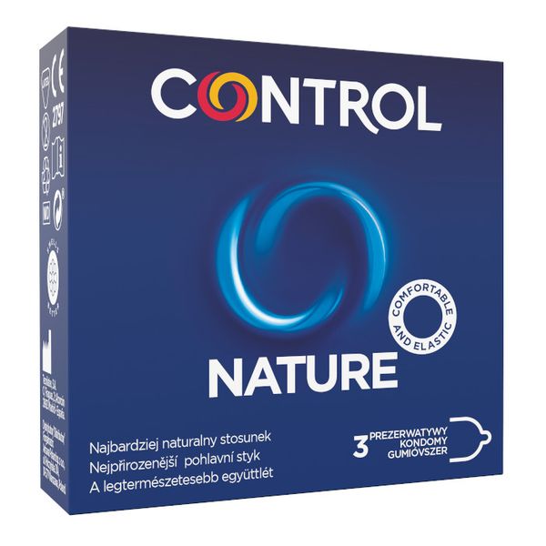 Control Nature ergonomiczne prezerwatywy z naturalnego lateksu 3szt.