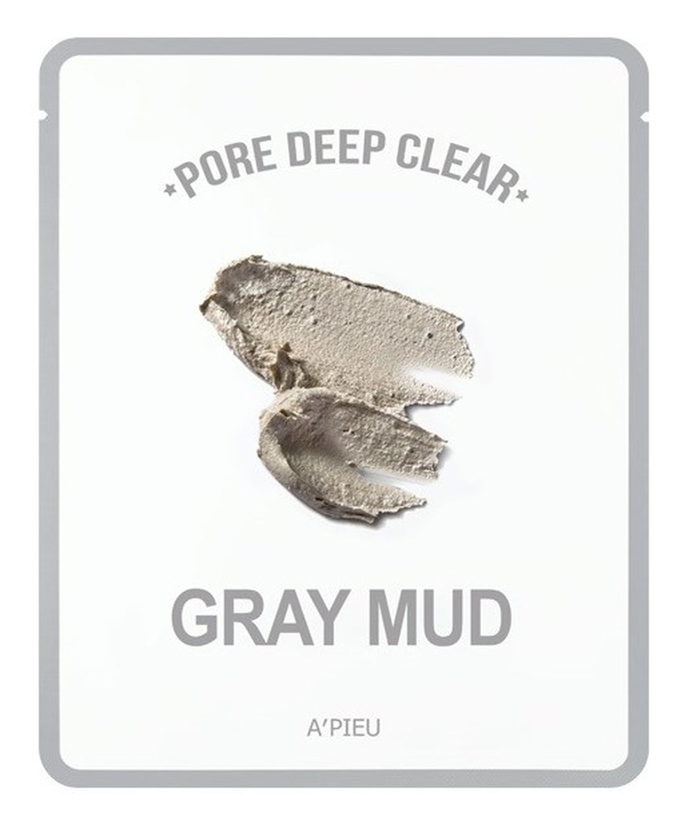 Oczyszczająca Maseczka Do Twarzy w płachcie Gray Mud