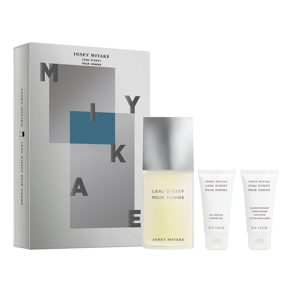 Issey Miyake L'Eau d'Issey Pour Homme Zestaw woda toaletowa spray 125ml + żel pod prysznic 50ml + balsam po goleniu 50ml