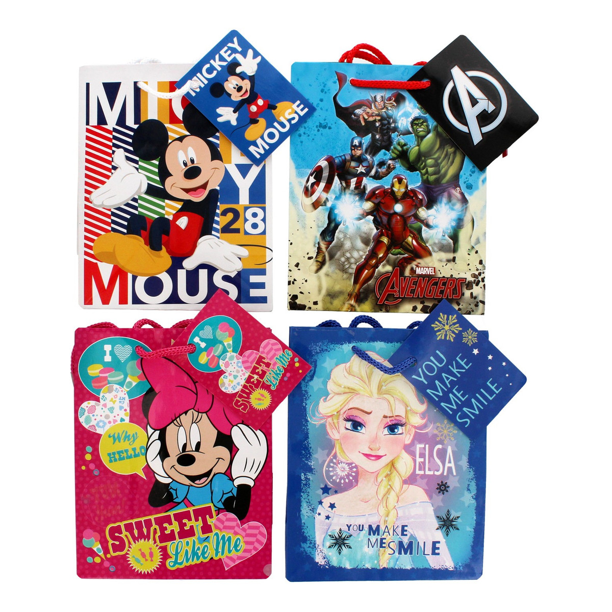 Wizaż24 Torebka prezentowa Disney - rozmiar "S" 1szt - mix wzorów