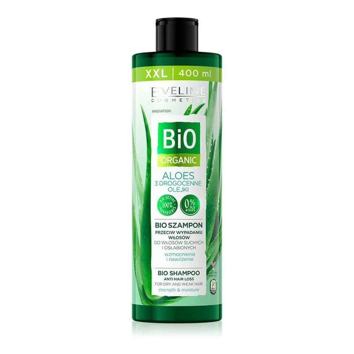 Eveline Bio Organic bioszampon przeciw wypadaniu włosów aloes 400ml
