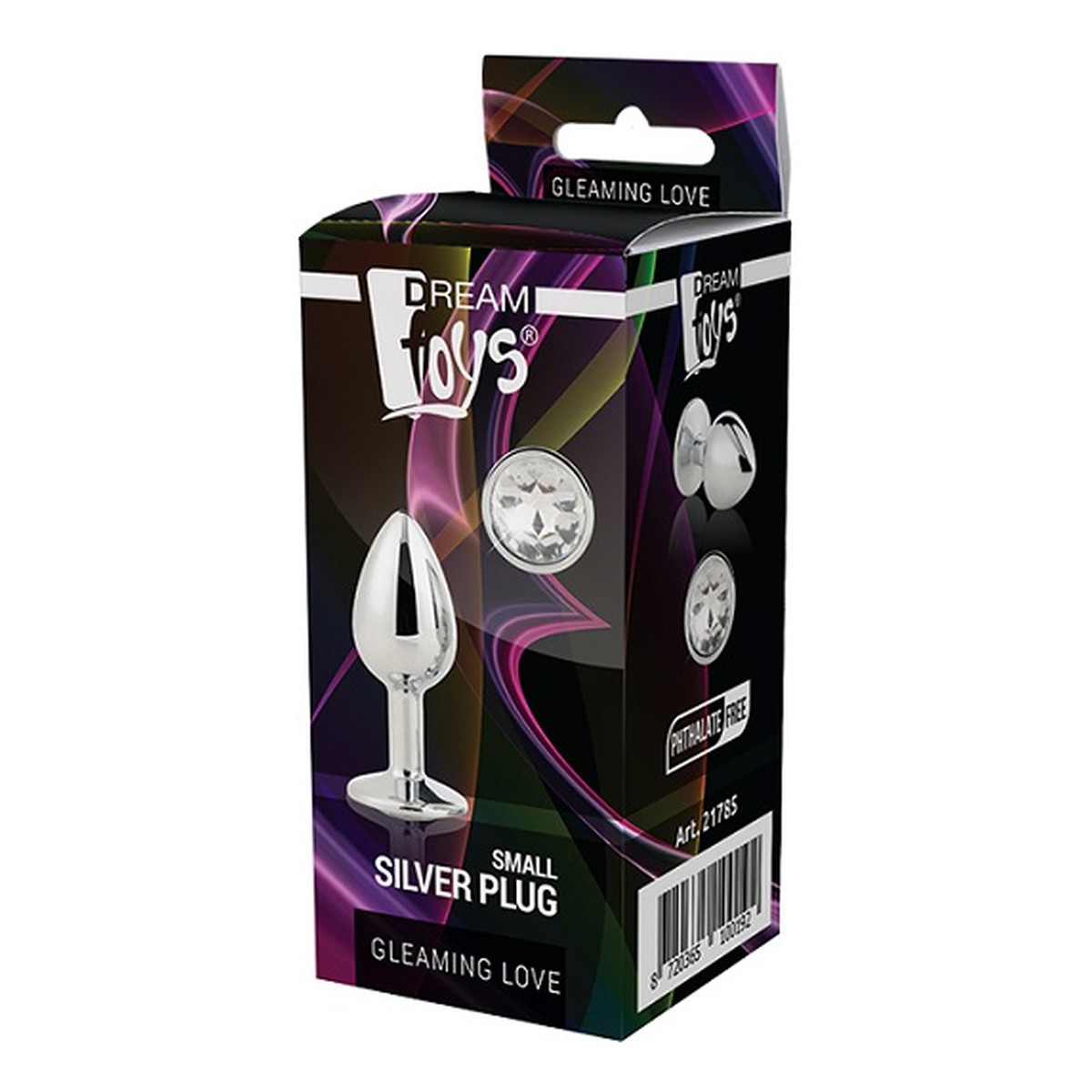 Dream Toys Gleaming love silver plug korek analny small