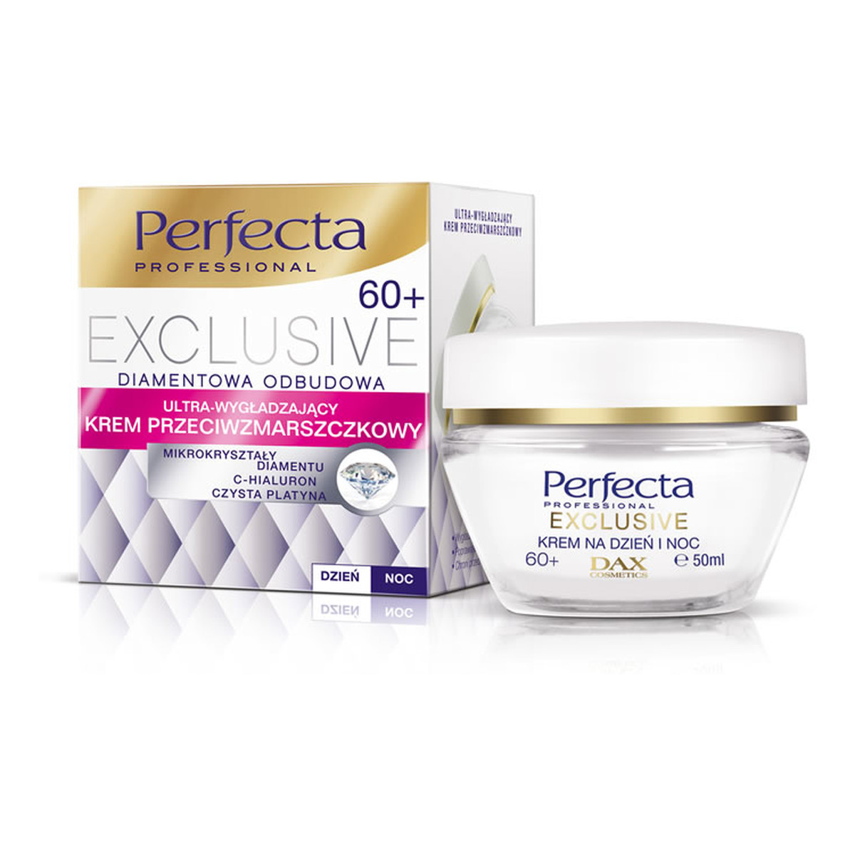 Perfecta Exclusive 60+ Krem Przeciwzmarszczkowy Ultra-Wygładzający Na Dzień i Na Noc 50ml