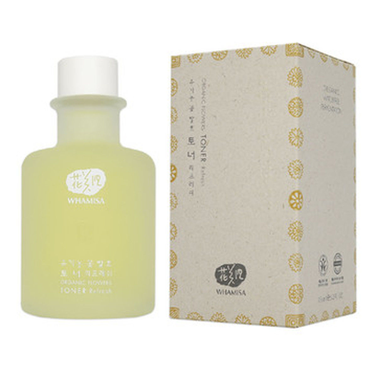 Whamisa Organic Flowers Toner Refresh Odświeżający toner dla cery tłustej i mieszanej 33ml