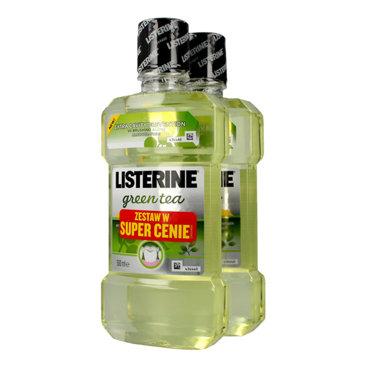 Listerine Green Tea DUO x 2 Płyn do higieny jamy ustnej 500ml