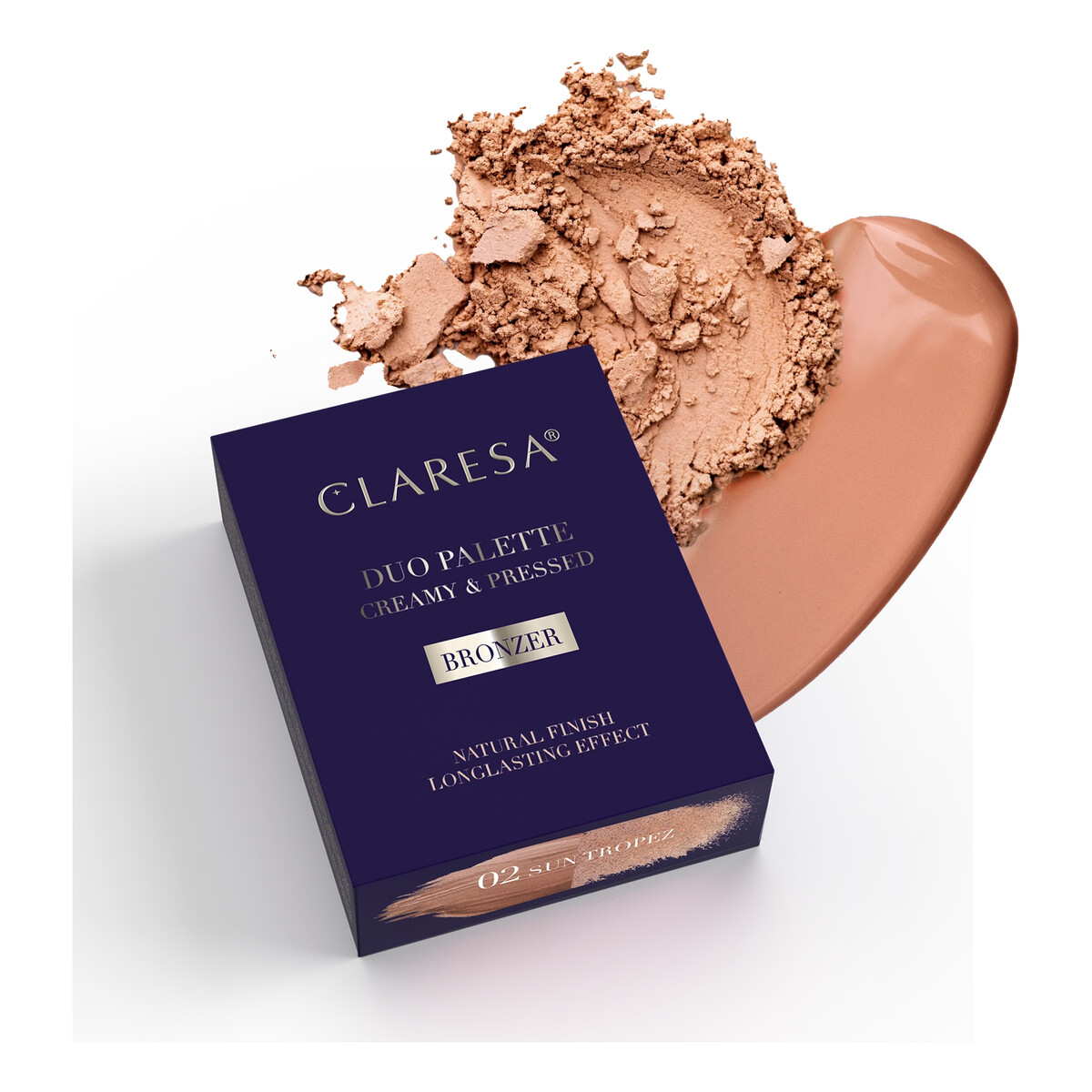 Claresa Duo Palette Kremowo-pudrowa paleta do konturowania 8.5g