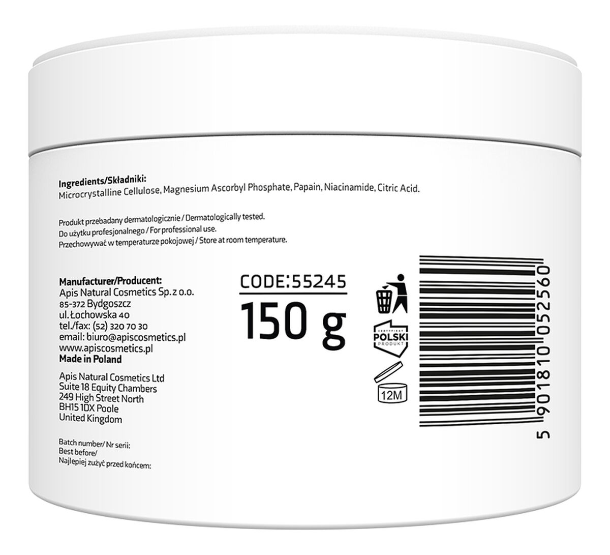 Flash Glow Enzymatyczny peeling w proszku z witaminą C