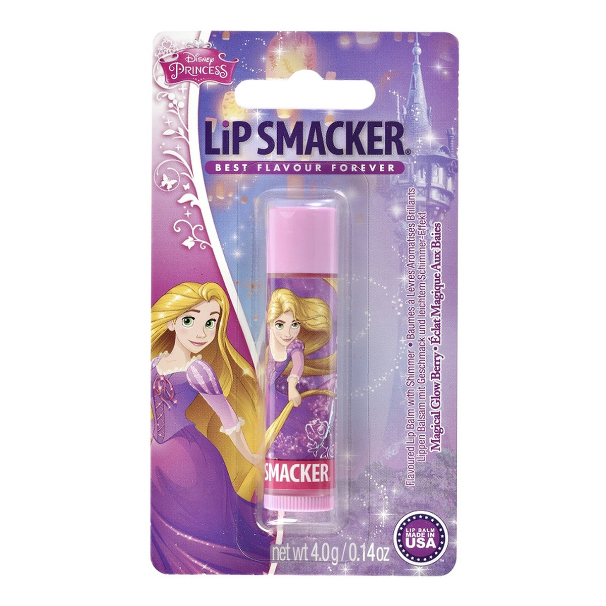 Lip Smacker Disney Princess Rapunzel Lip Balm Balsam do ust magical glow berry 4g