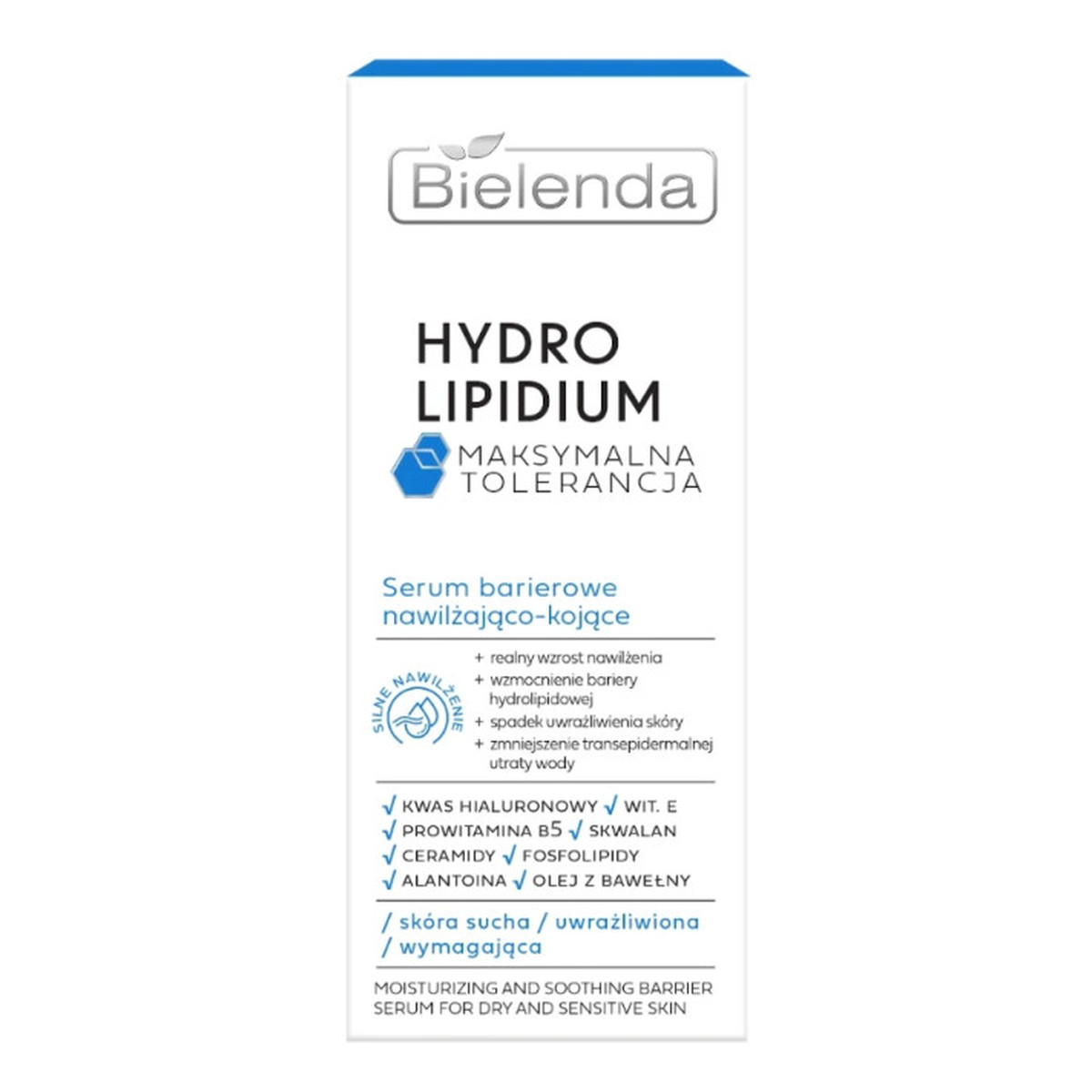 Bielenda Hydro Lipidium Serum barierowe nawilżająco kojące - skóra sucha uwrażliwiona 30ml