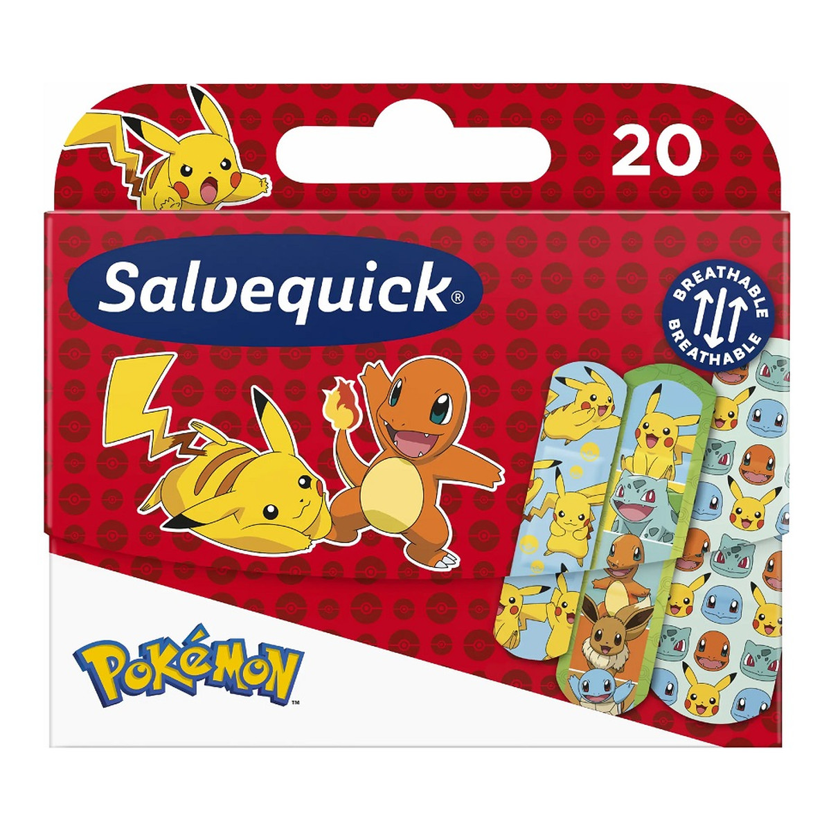 Salvequick Pokemon plastry dla dzieci 20szt.