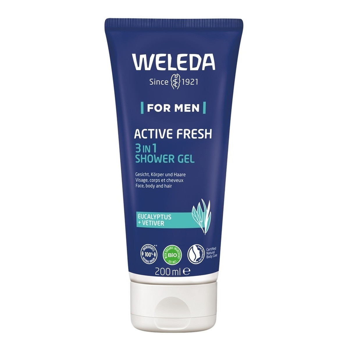 Weleda Active Fresh 3in1 żel pod prysznic dla mężczyzn 200ml