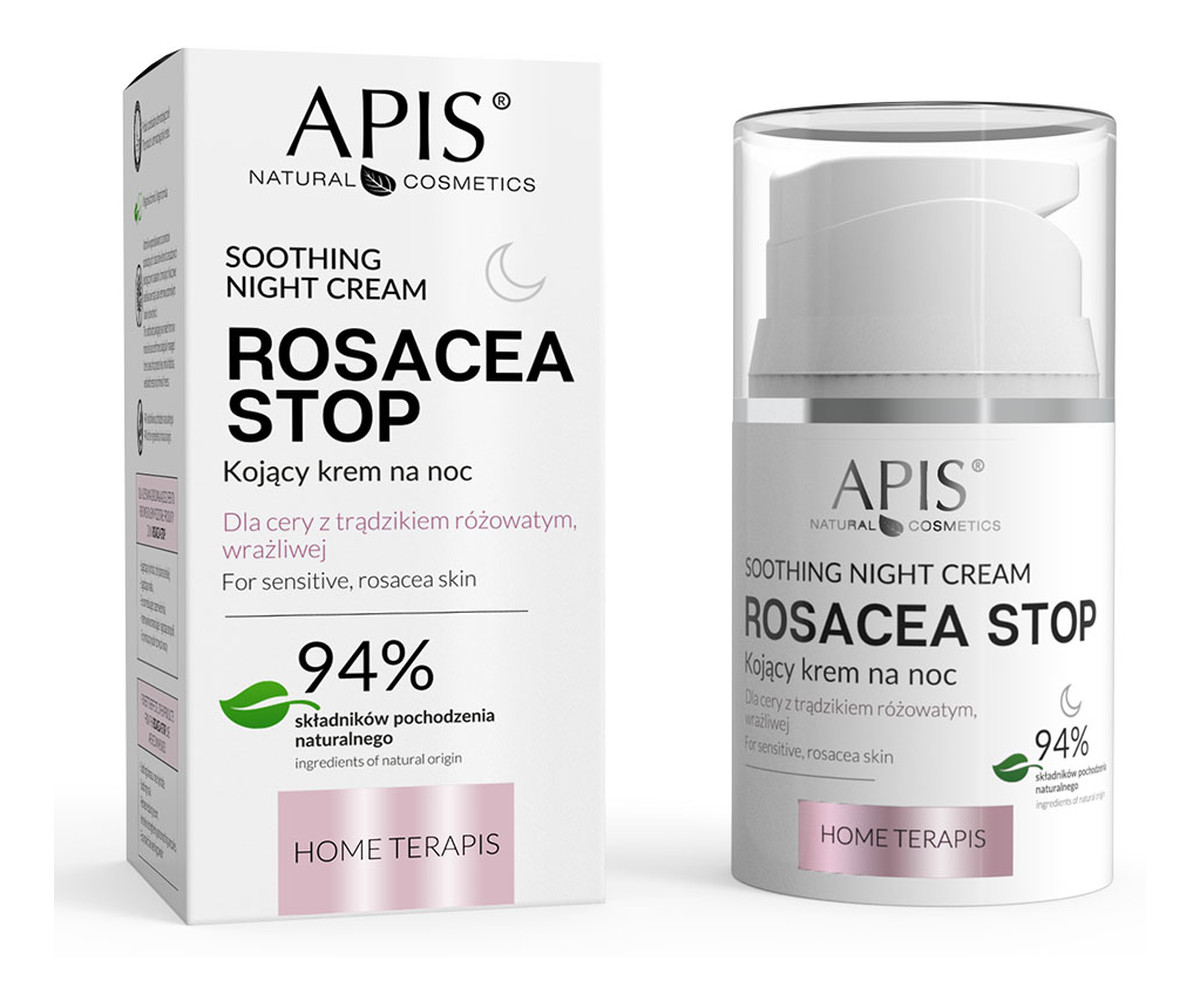 Krem kojący na noc do cery z trądzikiem różowatym i wrażliwej