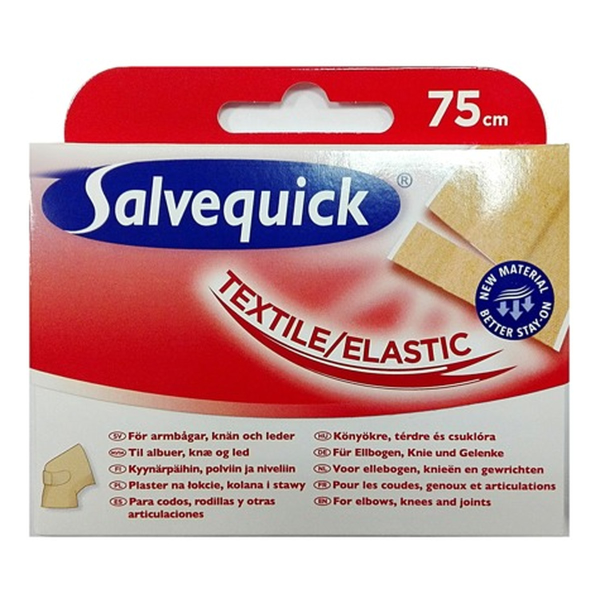 Salvequick Textile Plastry do cięcia 75cm