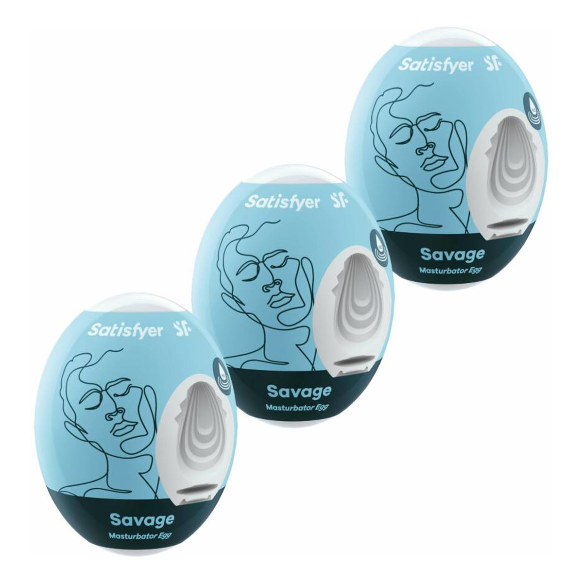 Satisfyer Masturbator Eggs Zestaw jajek do masturbacji savage
