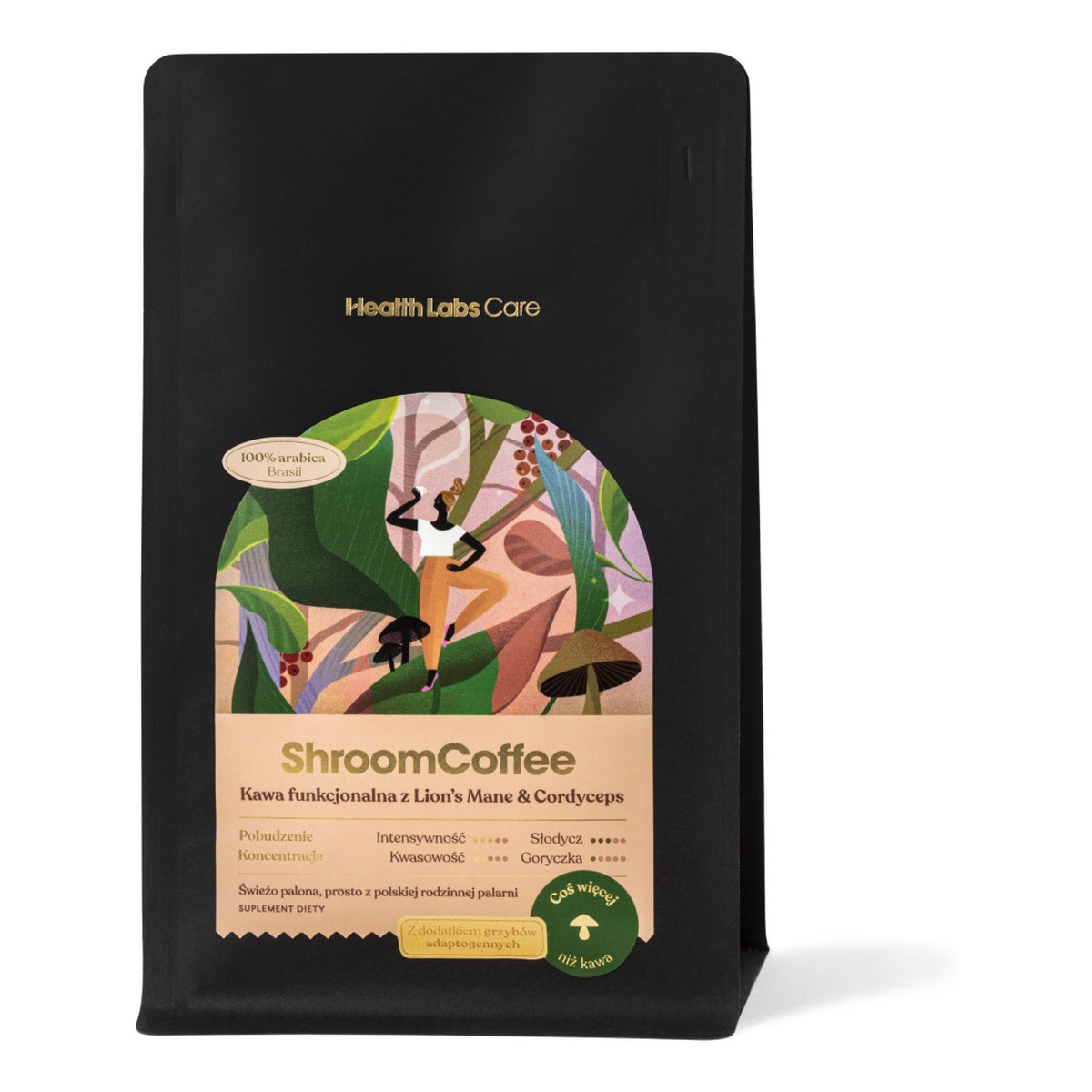 HealthLabs Shroomcoffee kawa funkcjonalna z lion's mane i cordyceps 252g