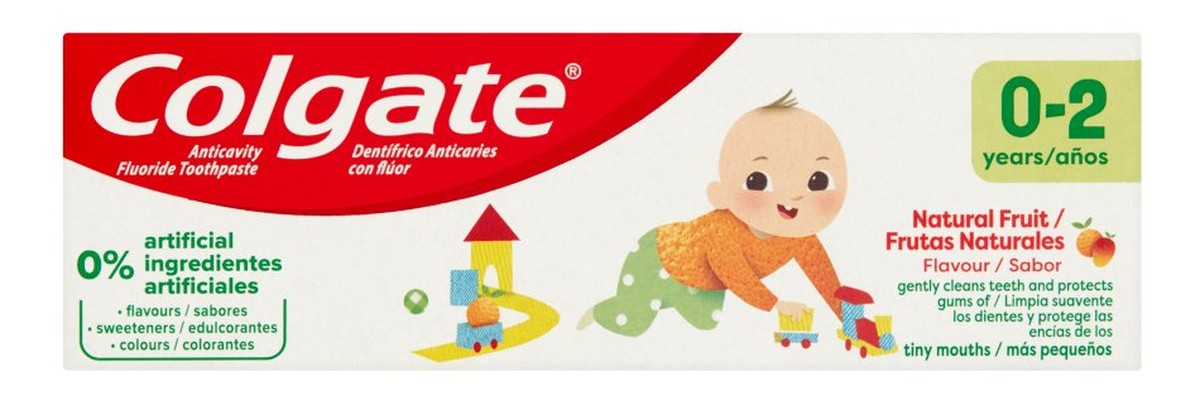 Pasta do zębów dla dzieci Naturalnie Owocowy Smak (0-2 lat)