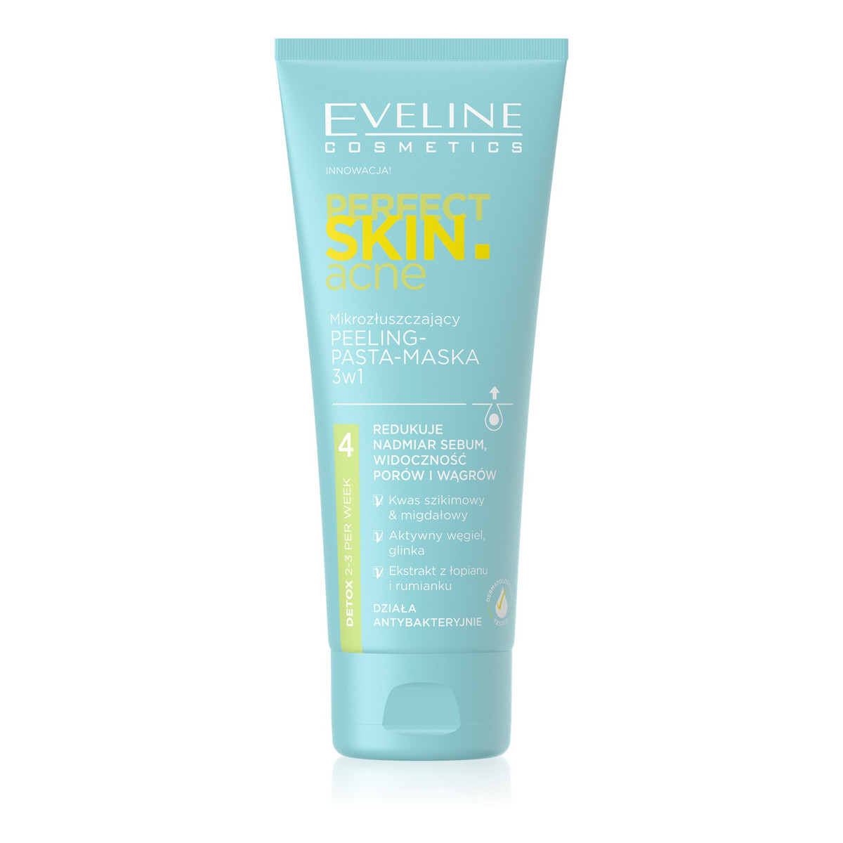 Eveline Perfect Skin.acne Mikrozłuszczający Peeling-pasta maska 3w1 75ml