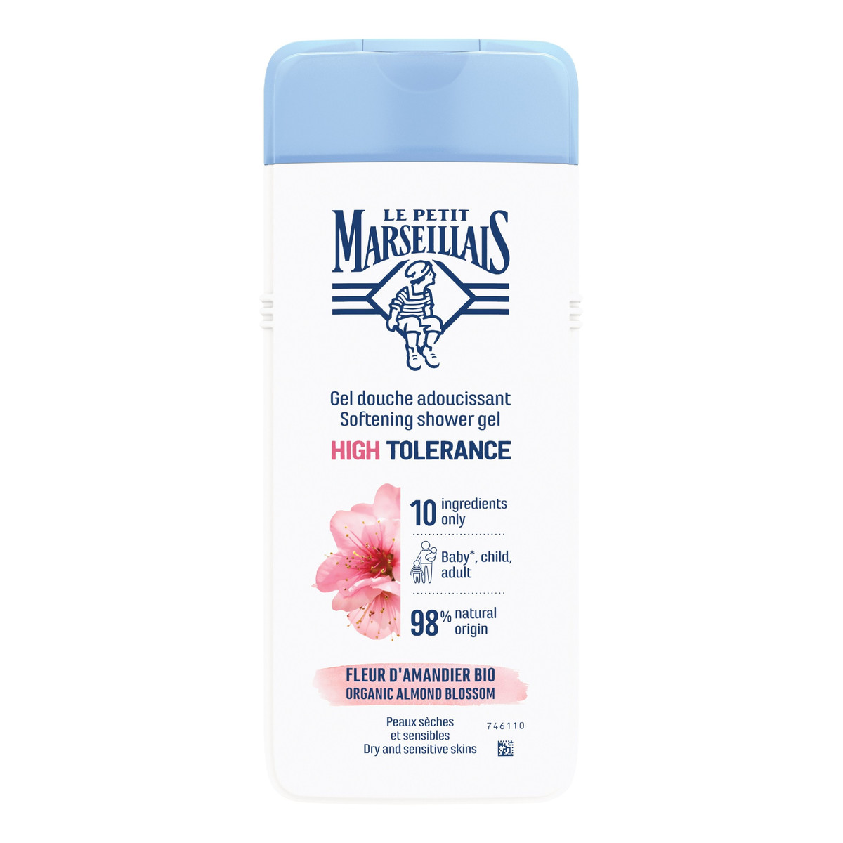 Le Petit Marseillais Żel pod prysznic High Tolerance - Bio Organic Almond Blossom 400ml
