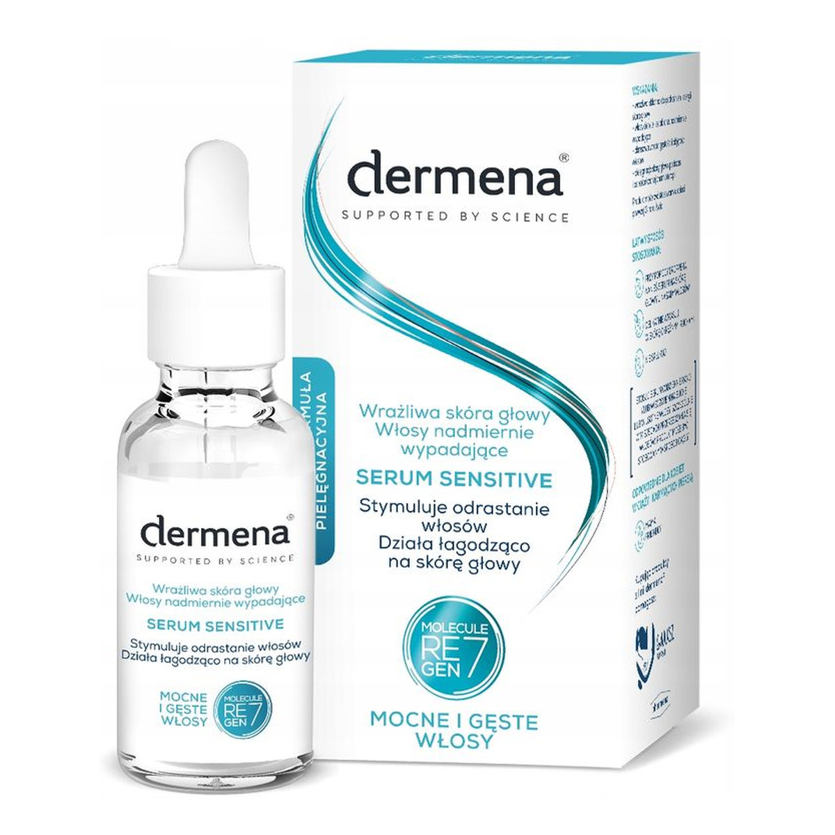 Dermena Serum Sensitive do wrażliwej skóry głowy i nadmiernie wypadających włosów 50ml