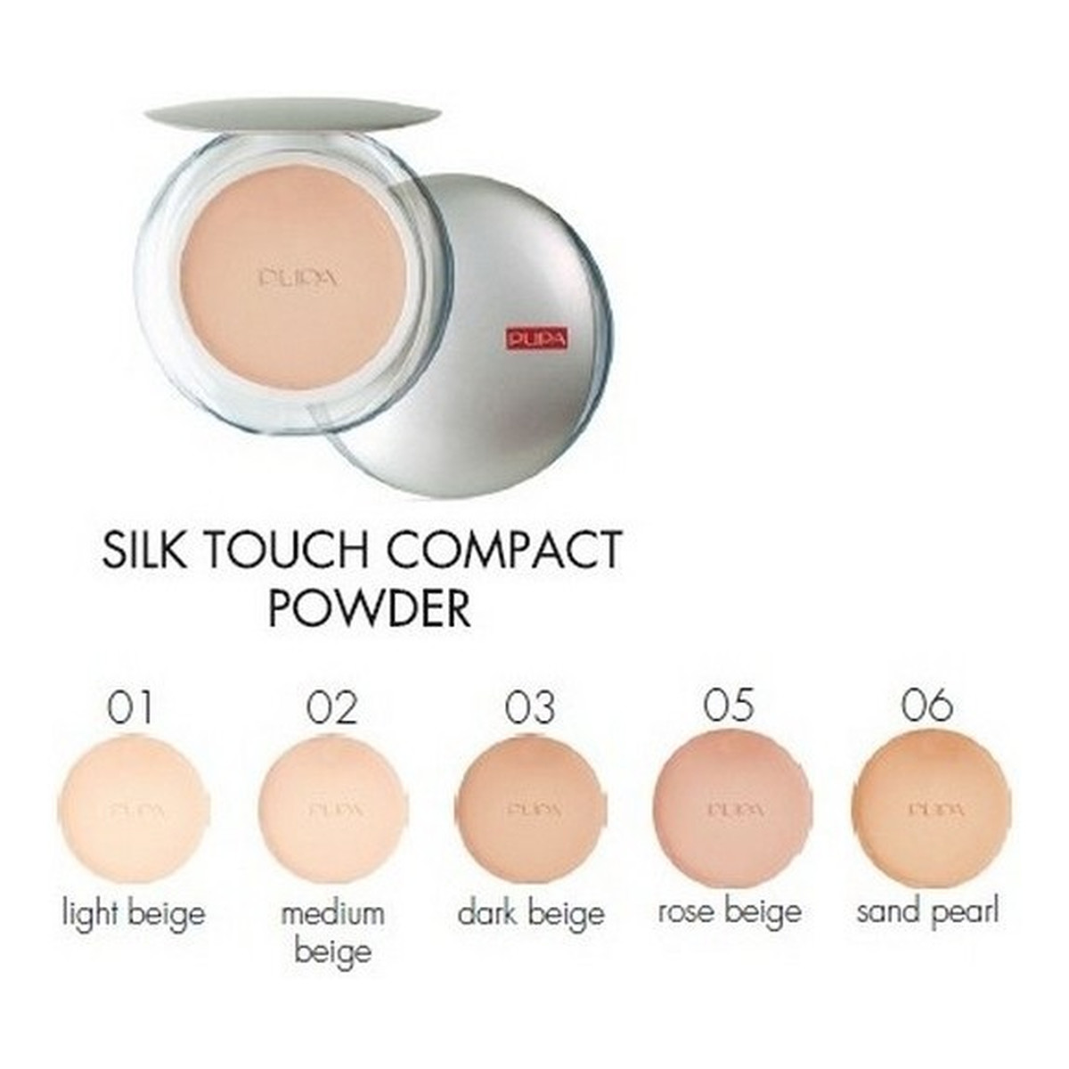 Pupa Milano Silk Touch Compact Powder with Aloe Vera - puder z aloesem 11g