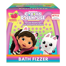 Kula musująca do kąpieli malina