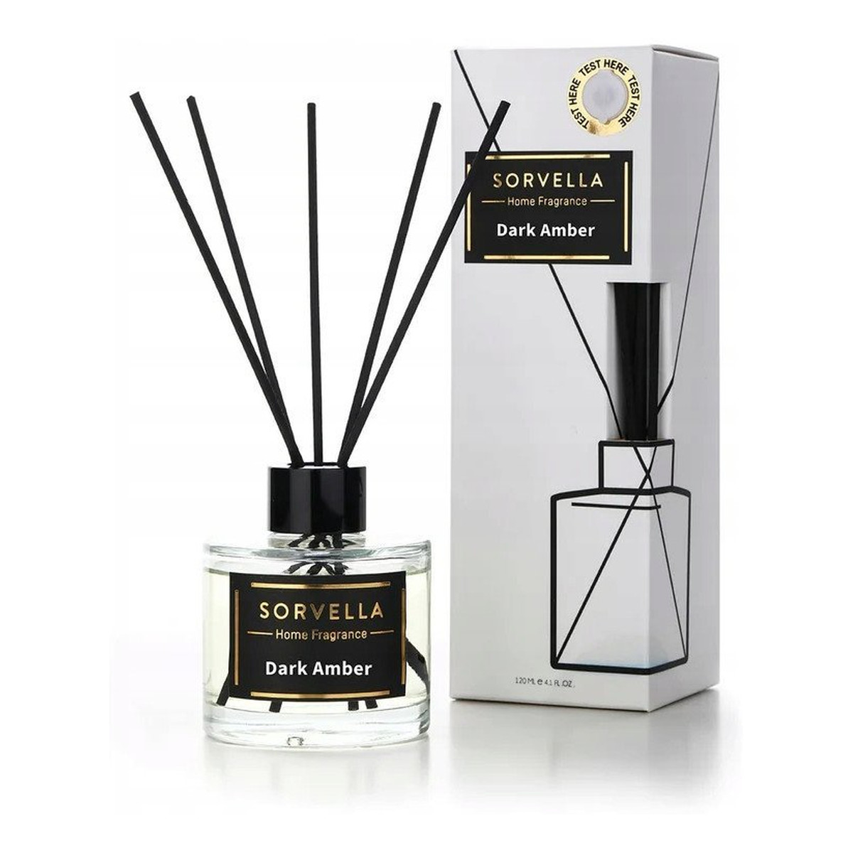 Sorvella Perfume Home Diffuser Patyczki zapachowe Dark Amber 120ml