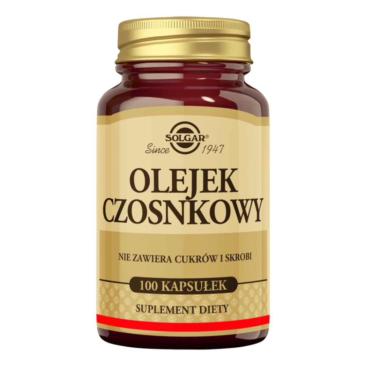 Solgar Olejek czosnkowy 1mg suplement diety 100 Kapsułek