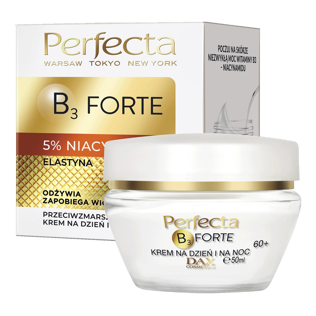 Perfecta B3 Forte przeciwzmarszczkowy Krem na dzień i na noc 60+ 50ml