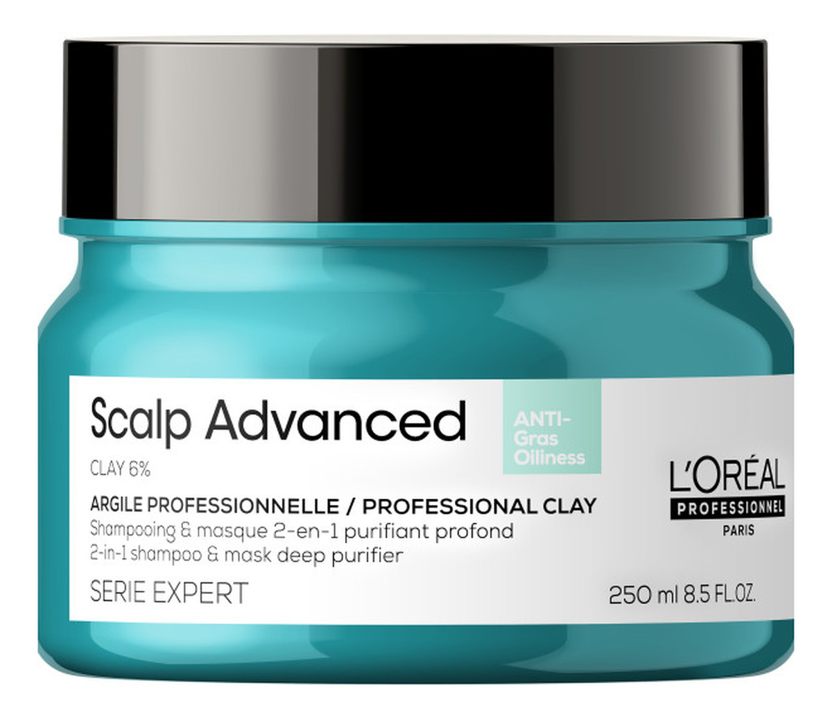 Serie expert scalp advanced 2-in-1 deep purifier clay maska oczyszczająca z glinką 2w1