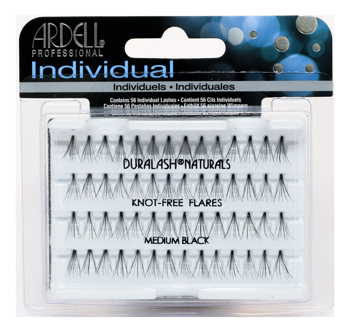 Kępki Rzęs Bezwęzełkowe Średnie Czarne 56szt.