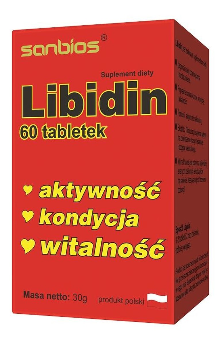Libidin suplement diety 60 tabletek