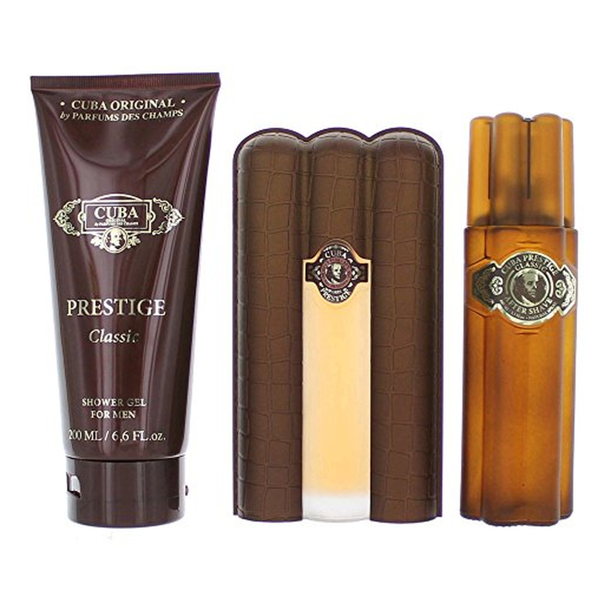 Cuba Prestige Classic Zestaw woda toaletowa spray 90ml + żel pod prysznic 200ml + woda po goleniu spray 100ml