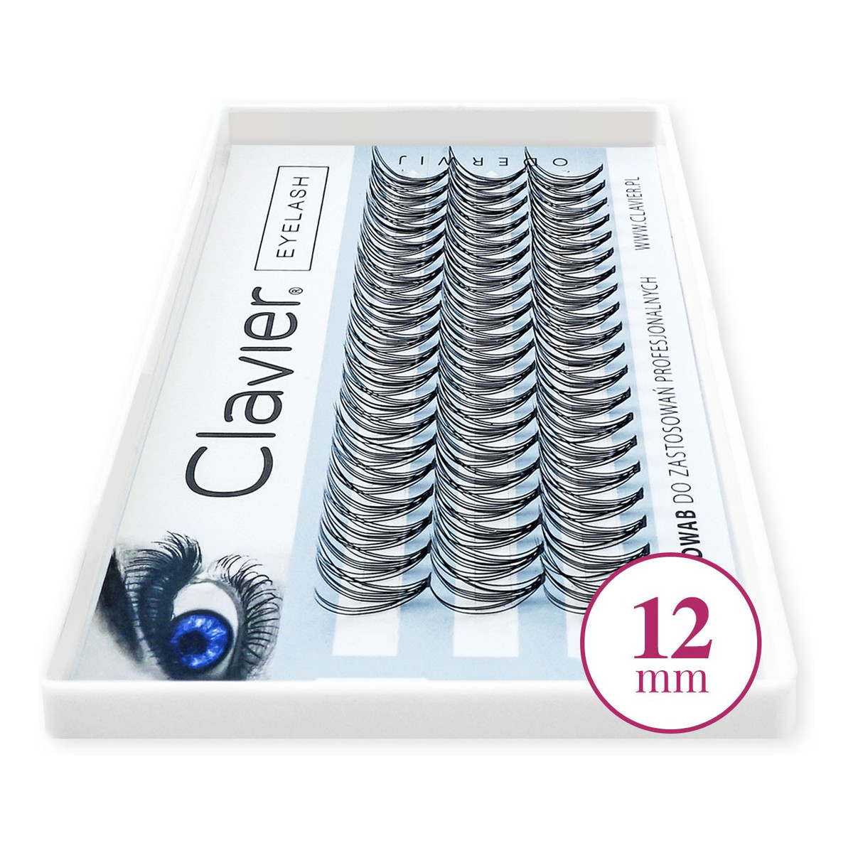 Clavier Eyelash kępki rzęs 12mm