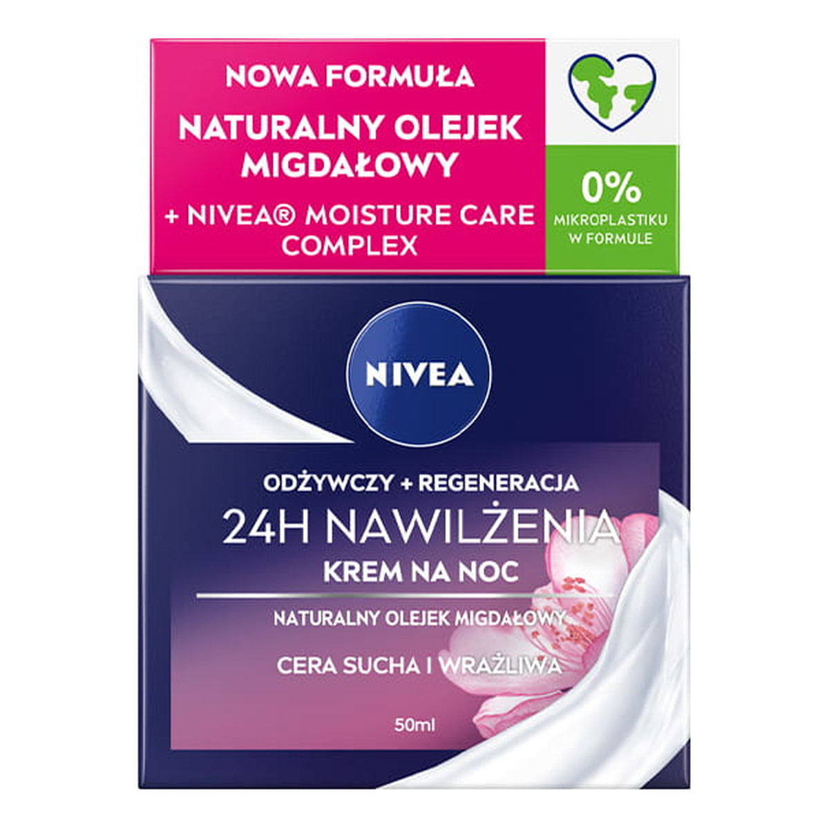 Nivea Odżywczy Krem Na Noc Nawilżenie i Regeneracja 50ml