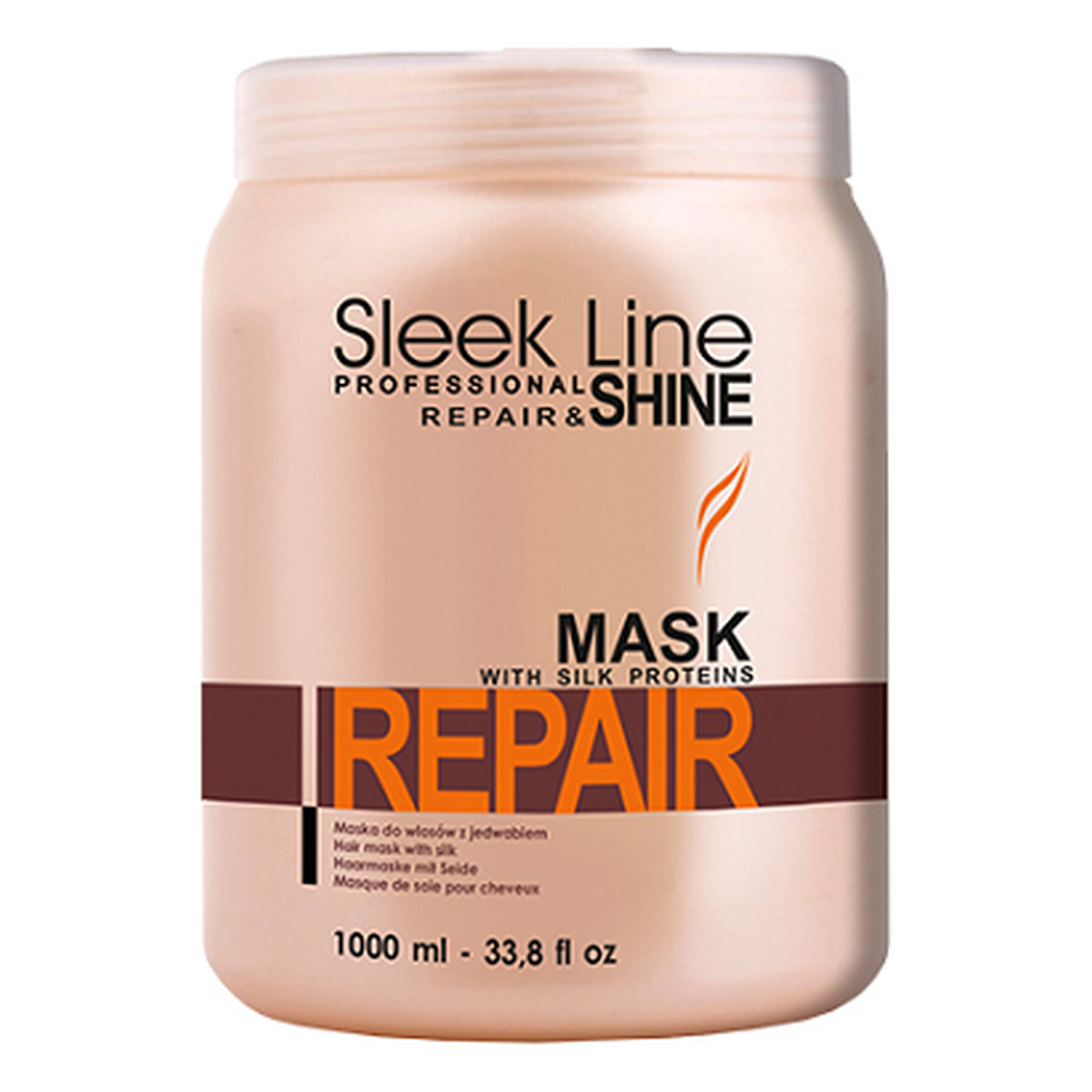 Stapiz Sleek Line Repair&Shine Maska z Jedwabiem Do Włosów Zniszczonych i Suchych 1000ml