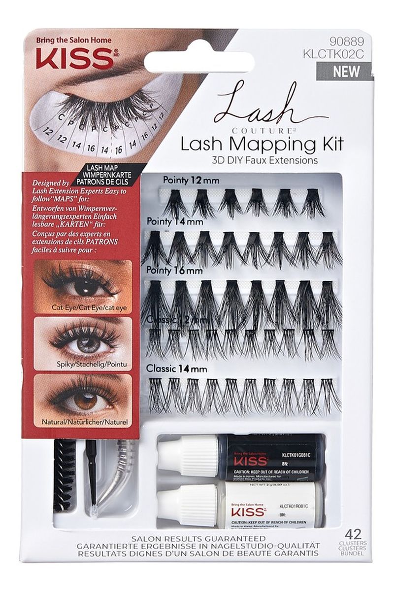 Kępki sztucznych rzęs 3D Lash Mapping Kit